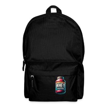 Molkenprotein-Muskel - Rucksack - Schwarz - Vorne