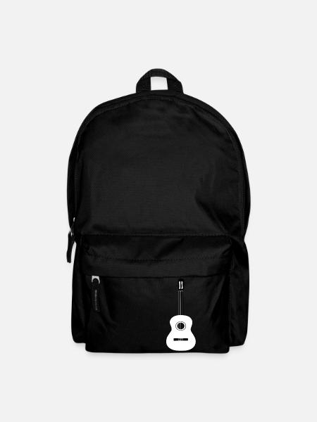 Guitar Music Icons Gift Guitarist Musician - Backpack - black