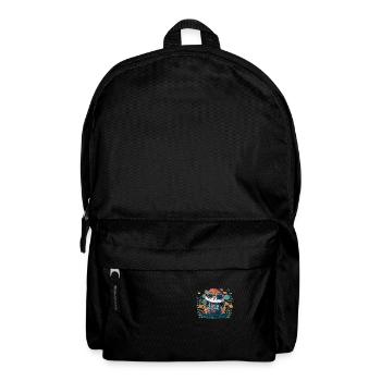 Fleurs de loutre bébé – Loutre - Rucksack - Schwarz - Vorne