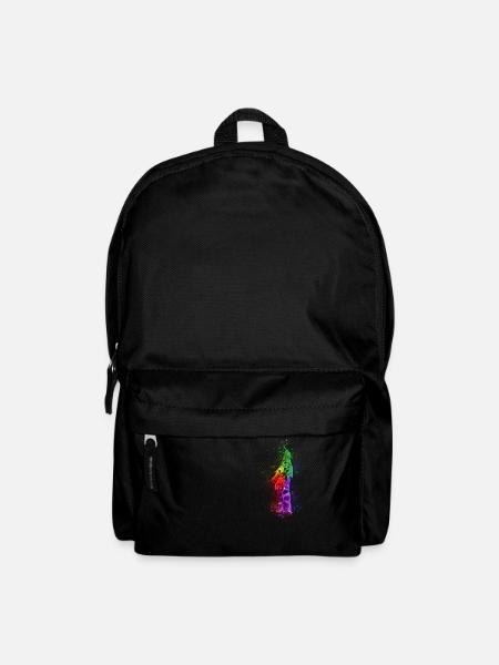 Multicolour Giraffe - Backpack - black