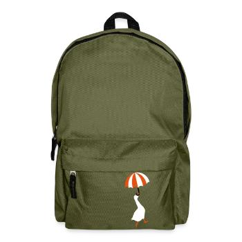 Flying goose umbrella - Backpack - olive green - Front