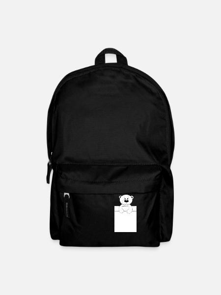 Bear in bed - Backpack - black