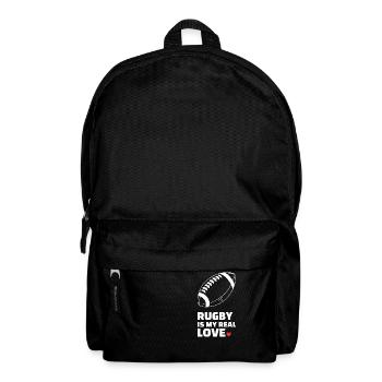Ich Liebe Rugby - Rucksack - Schwarz - Vorne