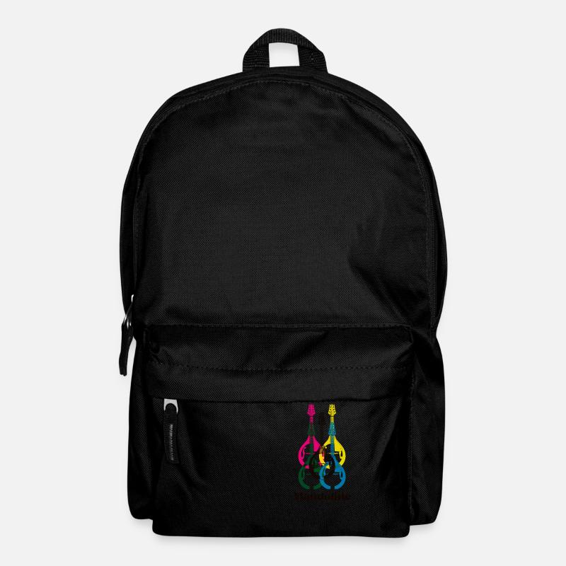 Mandoline Logo in fünf Farben - Rucksack - Schwarz