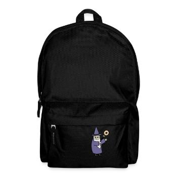 Funny Magician Wizard Donut Lover - Backpack - black - Front