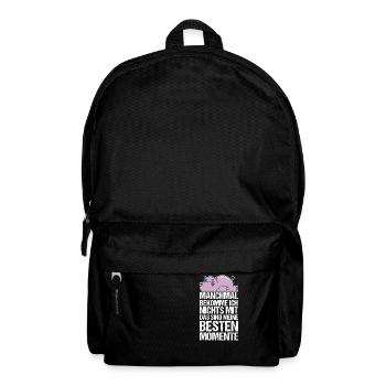 Manchmal Bekomme Ich Nichts Mit Nielpferd - Rucksack - Schwarz - Vorne