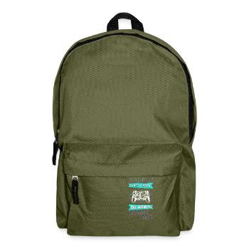 Gaming Online Statt Offline Controller Spieler Zoc - Rucksack - Olivgrün - Vorne