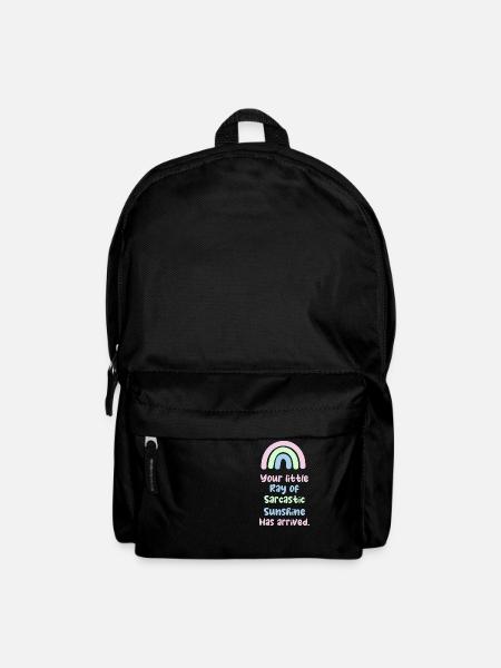 lustiger Spruch sarkastisch Ray of Sunshine - Rucksack - Schwarz