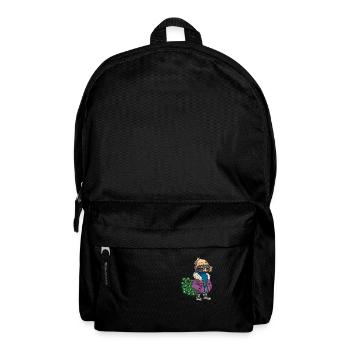 Pfau Vogel Cool Comic - Rucksack - Schwarz - Vorne