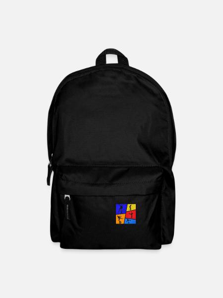 Vintage Einrad - Rucksack - Schwarz