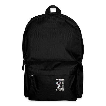 Ich kümmere mich um Volleyball Fous Footd 3 People - Rucksack - Schwarz - Vorne