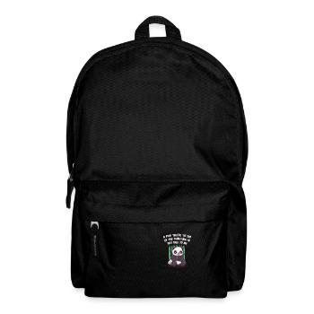 Funny thing in the morning is not funny with me i - Backpack - black - Front
