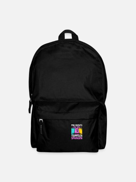 Mir reichts Trampolinspringer Trampolin - Rucksack - Schwarz