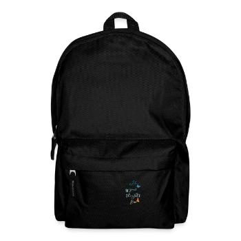 Let your thoughts free Design - Rucksack - Schwarz - Vorne