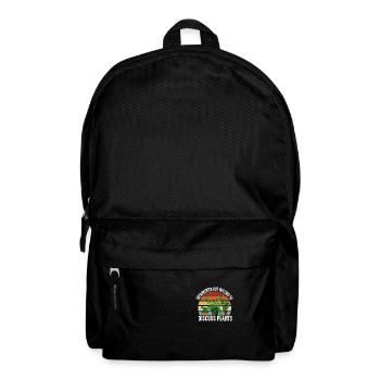 Funny quote introverted but willing to plant - Backpack - black - Front