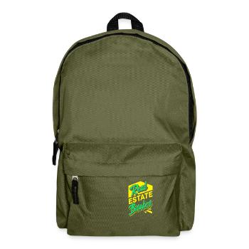 Immobilienmakler Immobilienmakler Immobilienmakler - Rucksack - Olivgrün - Vorne