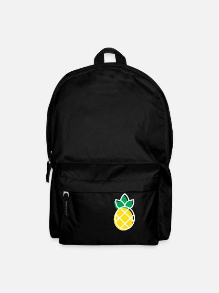 Ananas - Rucksack - Schwarz