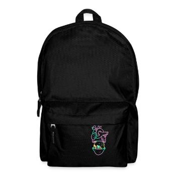 Heart Skull 2 mauve - Sac à dos - noir - Devant
