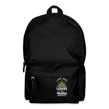 This Guy Loves His Haitian RootsHaiti Haitian - Rucksack - Schwarz - Vorne