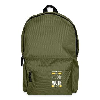 manger le sommeil wuff répéter l’idée cadeau en disant chien - Sac à dos - vert olive - Devant