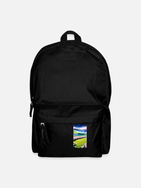 Landscape with 4 Areas, Generative AI - Backpack - black