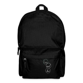 inner healing helping hand healing quotes - Backpack - black - Front
