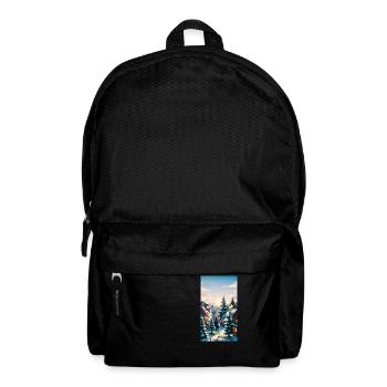 Fairytale Winter Village Enchanting Winter Village - Backpack - black - Front