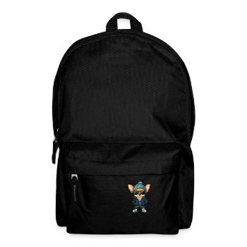 Chihuahua chien bande dessinée cool - Sac à dos - noir - Devant