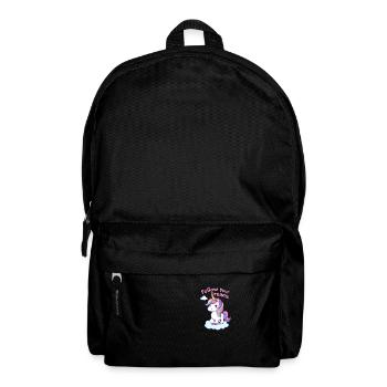 Folgen Sie Ihren Träumen Einhorn-Inspiration - Rucksack - Schwarz - Vorne