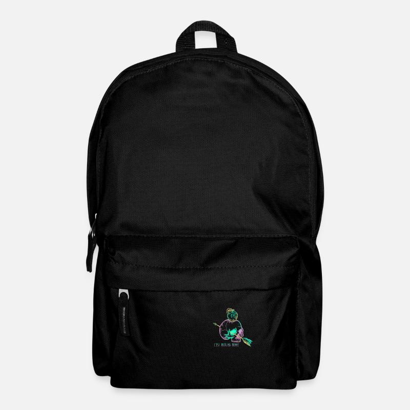 Skull Apple mauve - Sac à dos - noir