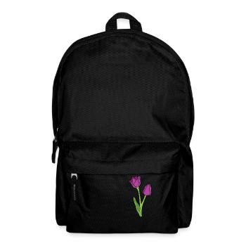 Tulpen - Rucksack - Schwarz - Vorne