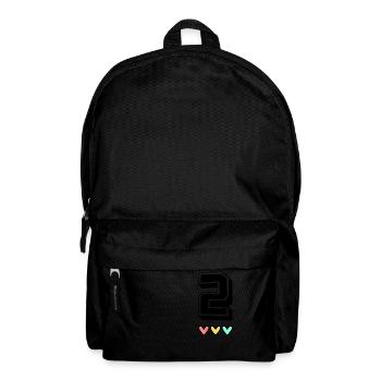 2. 2 JAHRE. 2. JAHRESTAG. GEBURTSTAG 2 JAHRE. - Rucksack - Schwarz - Vorne