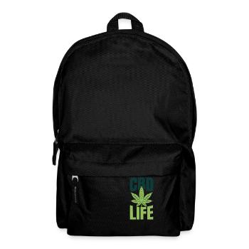CBD LIFE - Backpack - black - Front