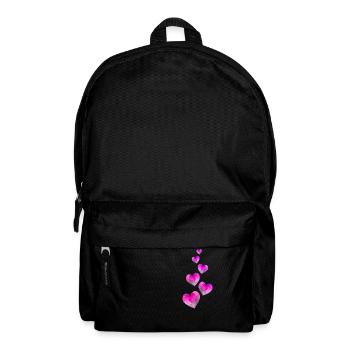 Coeurs symbole aquarelles - Sac à dos - noir - Devant