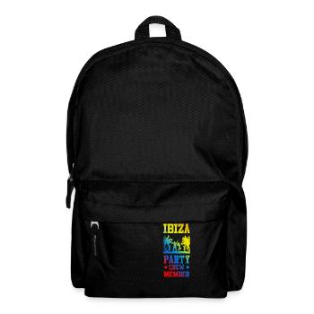 Ibiza Party Crew - Rucksack - Schwarz - Vorne