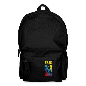 Prag Party Crew - Rucksack - Schwarz - Vorne