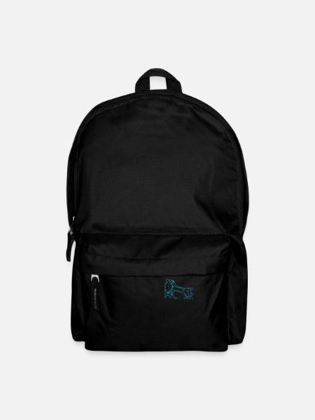 Connecting rod turquoise - Backpack - black