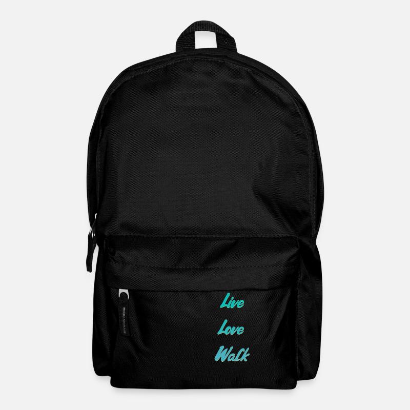 Live Love Walk - Rucksack - Schwarz