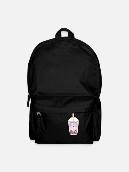 Purple Taro Bubble Tea Kawaii - Backpack - black