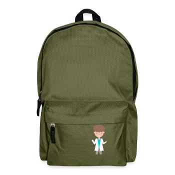 Person Illustratiert (Malte) - Rucksack - Olivgrün - Vorne