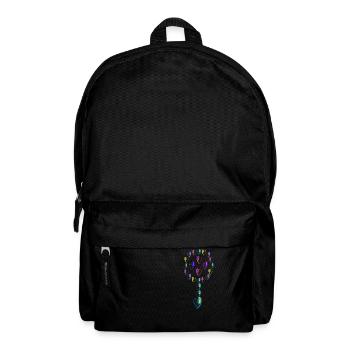Fleur d'amour numéro 2. - Sac à dos - noir - Devant