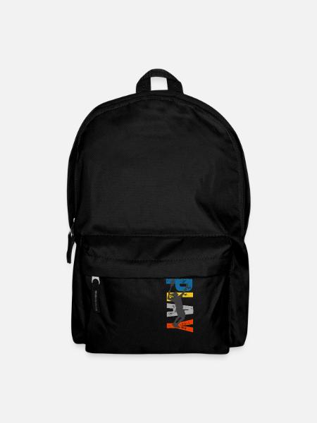 Tennis Silhouette in Color Burst - Backpack - black