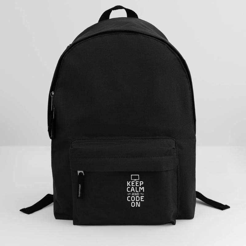 garder son calme et coder sur Design pour un codage Sac à dos