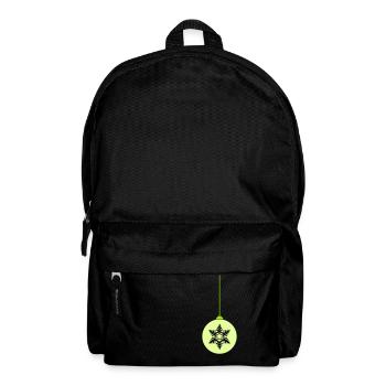 Weihnachtskugel Stern Christmas - Rucksack - Schwarz - Vorne