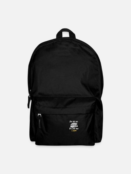 Buchliebhaber Bücher lesen Leseratte Bücherwurm - Rucksack - Schwarz