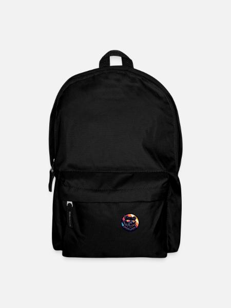 Bär Comic Cool Sommer - Rucksack - Schwarz