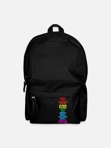 LGBT LGBTQ Gay Pride Feminism Equality - Backpack - black