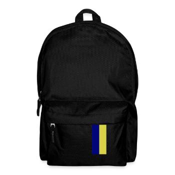 Blau Gelb Farben - Rucksack - Schwarz - Vorne