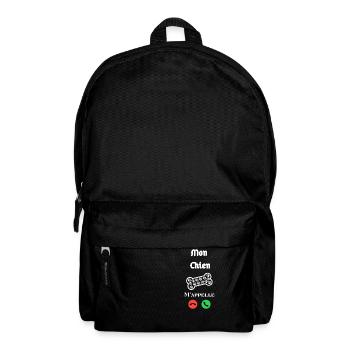 Je n'ai pas le temp : mon Chien m'appelle - Sac à dos - noir - Devant