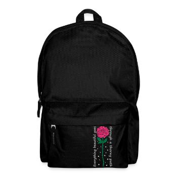 Tout ce qui est beau passe par un chemin épineux - Sac à dos - noir - Devant